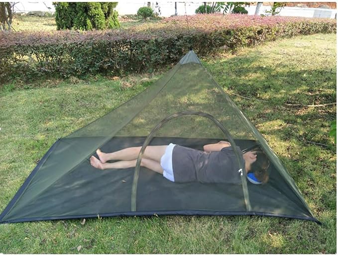 Mosquito Net for Camping Bed Compact and Ultra-Light for Travel Outdoor Netting Cover Lightweight Mesh (Green)