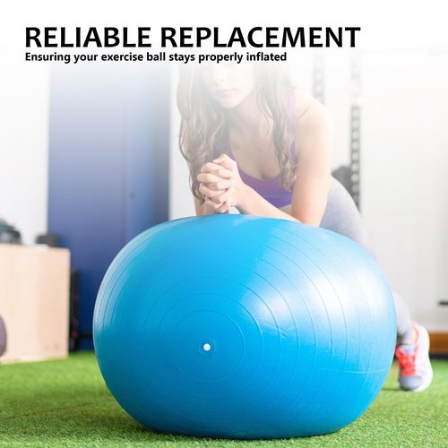 Quacc 6 PCS Yoga Ball Replacement Plugs and Plug Puller Kit, Pilates Ball Air Stopper Large Yoga Ball Air Plug Valve Nozzles Pin Exercise Ball Plug Removal Devices