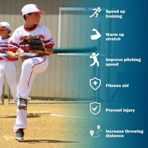Baseball Bands for Pitching, Baseball Arm Band for Improve Arms Strength Softball Baseball Pitching Training, Baseball Training Bands for All Skill Levels (College(35lb)+Elite(50lb))