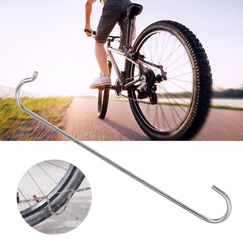 Chazcool 10PCS Stainless Steel Bicycle Chain Hooks, Bicycle Chain Hook for Mountain Road Bicycle, Bike Chain Hook
