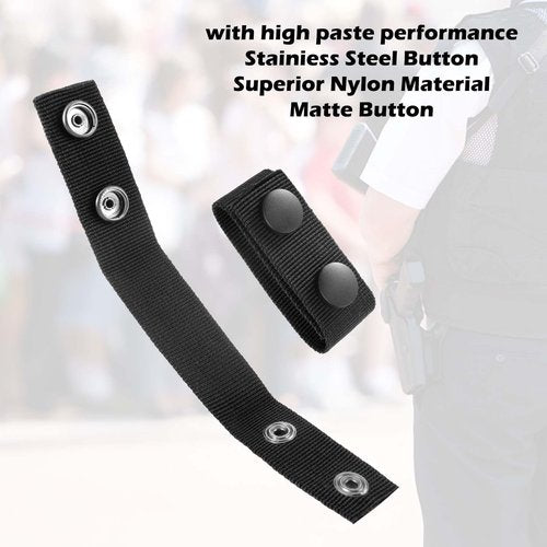 WY LIGHTING LEVEL 6 Pcs Duty Belt Keepers Police Security Belt Keeper with Double Snaps, Stays Holders Equipment Accessories Fixing Security Police Belts Law Enforcement Accessories Duty Belts Holder