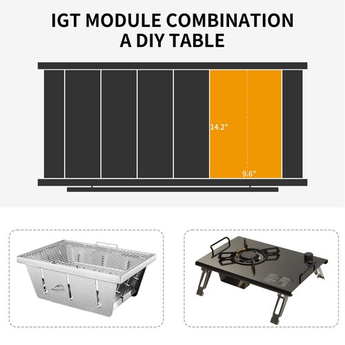 Naturehike Folding IGT Camping Table with Grill