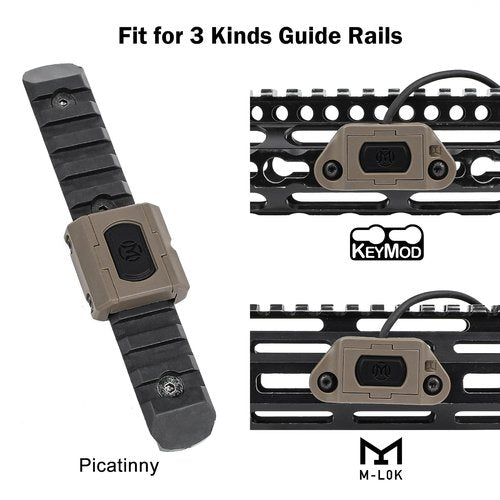 NOBUHIRO M300A 500 Lumens Tactical Flashlight, with Modbutton Pressure Switch for M300 M600 Light for 20mm Picatinny Mlok/Keymod Rail