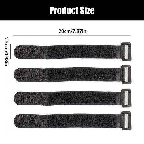 20-Pack Stretchy Straps & Tackle Ties for Fishing Rods - Elastic Rod Holder Straps for Organizing and Protecting Casting, Spinning, and Fly Rods - Angler's Accessories