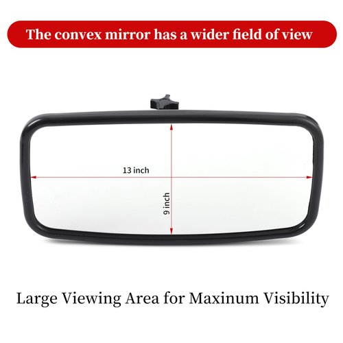 LRVEZSY,boat mirror rear view 14"x8"Mirror Upgraded Size,Universal Boat Rear View Mirror for Ski,Boat Sports Crew Surfing