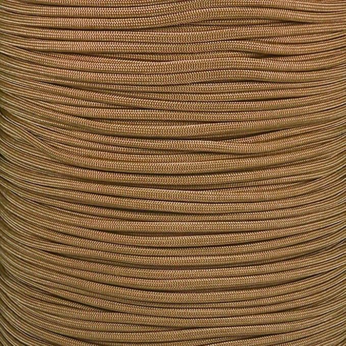 Paracord Planet Yellow 550 Paracord – 7 Strand Type III Paracord for Camping, Crafting, Utility and More! – Gold (50 ft)