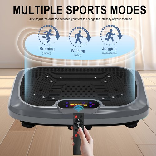HOTWAVE Vibration Plate Exercise Machine for Lymphatic Drainage, Power Vibrating Plates Platform for Weight Loss - Whole Body Shaker Vibration Plate Machine Home Gym Shaping Fitness Workout