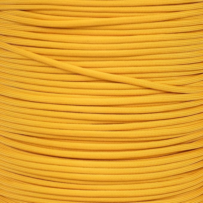 Paracord Planet Yellow 550 Paracord – 7 Strand Type III Paracord for Camping, Crafting, Utility and More – Airforce (10 ft)