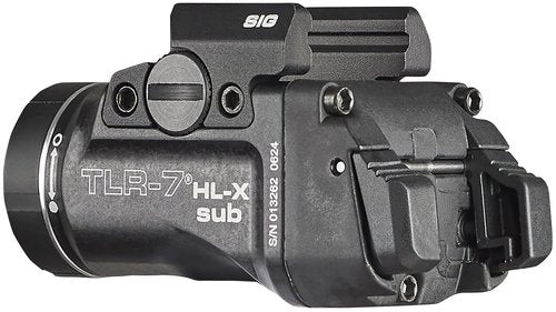 Streamlight 69504 TLR-7 HL-X sub USB 1000-Lumen Rechargeable Rail-Mounted Weapon Light Designed Exclusively for Sig Sauer P365/X/XL NOT P365 XMACRO, Includes Mounting Kit with Keys, Black