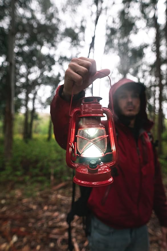 Stansport LED Lantern 9-Inch,Red