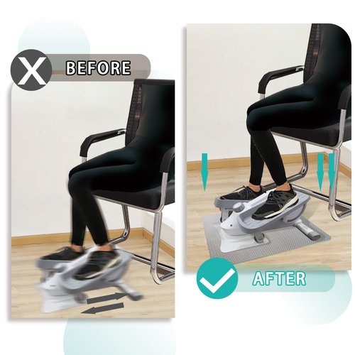 Double-Sided Non-Slip Mat for Elliptical Machines – Suitable for Under Desk Pedal Exercisers, Foot & Leg Machines, with Enhanced Stability & Floor Protection