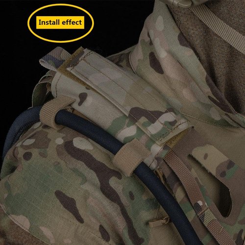 CMAIR4U Tactical Vest Shoulder Strap Pad 2 Pack, Plate Carrier Shoulder Cushion Pads with Soft Mesh for Airsoft Gear (CP)