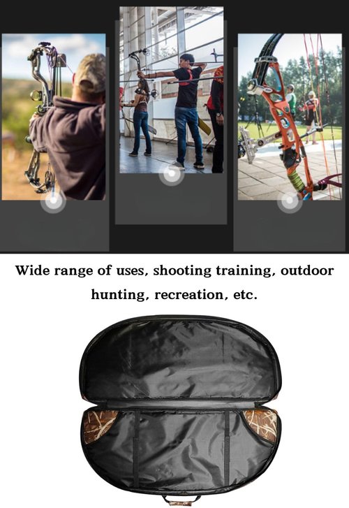 bangminda Compound Bow Case, 45" Soft Bow Bag with Arrow Pocket and Backpack Straps, Durable Bow Cases Archery Compound for Archery Accessories, Equipment