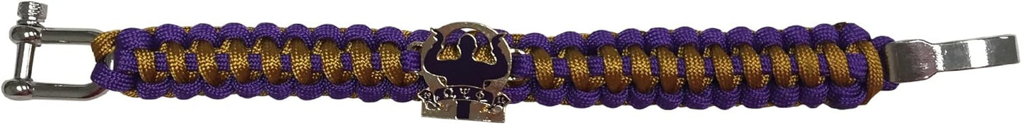 Omega Psi Phi Paracord Bracelet - Adjustable Size