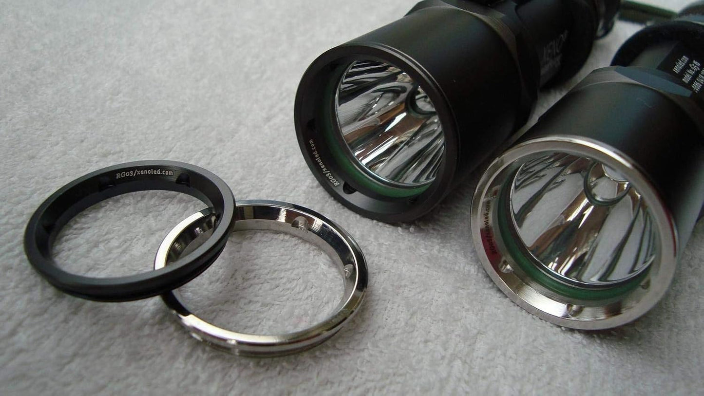 Xeno RG03 Handheld Tactical Led Flashlight Lens Grip Ring - Polish Version