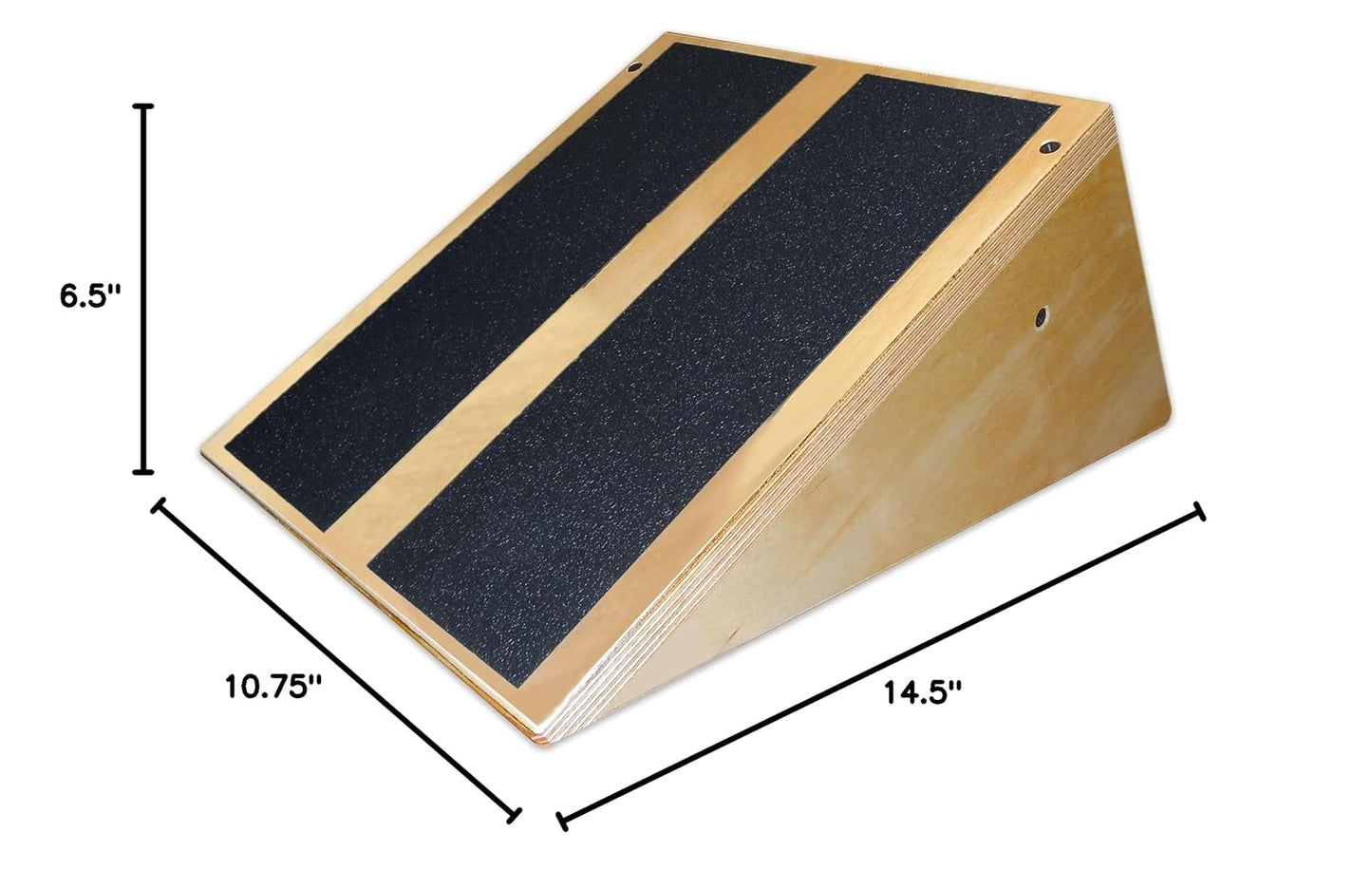 Rehabilitation Advantage Inclined Calf Stretcher Slant Board – 30° Angle, Birch Wood with Non-Slip Surface – Made in USA – Shin Splint, Achilles Tendon & Calf Strain Relief – 400 lb Capacity