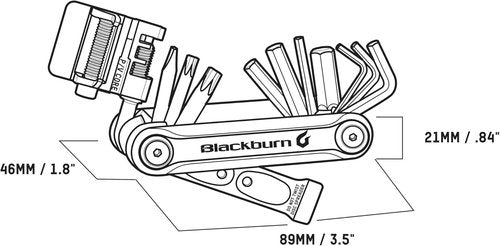 Blackburn Tradesman 18 Function Bike Multi-tool (Bronze, One Size)