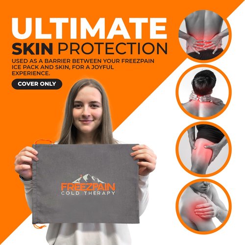Freezguard Cold Therapy Gel Pack Cover by Freezpain (Large)- 13.8" x 21.3"
