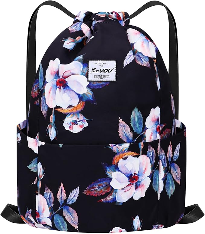 XEYOU Drawstring Sports Backpack Lightweight Gym Yoga Sackpack Shoulder Rucksack Casual Outdoor Daypack for Women and Men