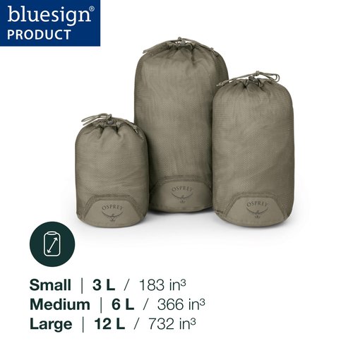 Osprey Daylite Mesh Packing Sack Set, Tan Concrete
