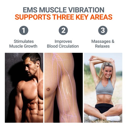 LOOKEE VibHeal Arm Exerciser | Flabby Arms Workout, Hand & Wrist Massager | Portable Arm Toning & Recovery Device with 15 Intensity Levels, Travel-Friendly Fitness for Men & Women