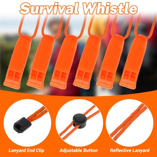 Molain Emergency Whistles with Lanyard Safety Whistle Survival Shrill Loud Blast for Kayak Life Vest Jacket Boating Fishing Boat Camping Hiking Hunting Rescue Signaling Kids Lifeguard Plastic 2PCS