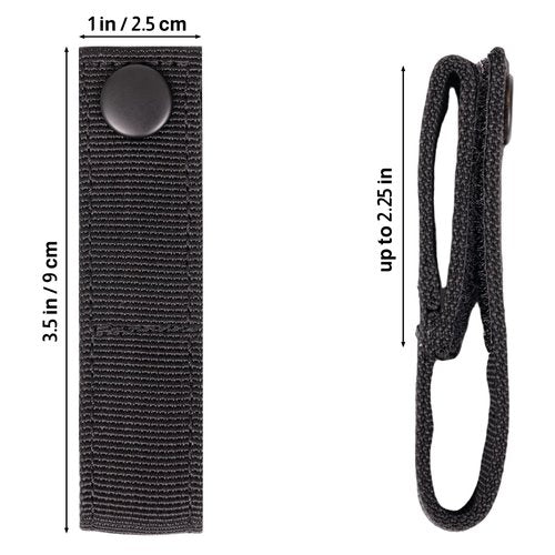 Police Handcuff Holder for Duty Belt, Snap Closure Hand Cuff Holder, Quick Release Clip Hook for Handcuffs Law Enforcemen, Heavy Duty Nylon Handcuff Strap Holder fits 1.75"/ 2"/2.25" Tactical Belt (1)
