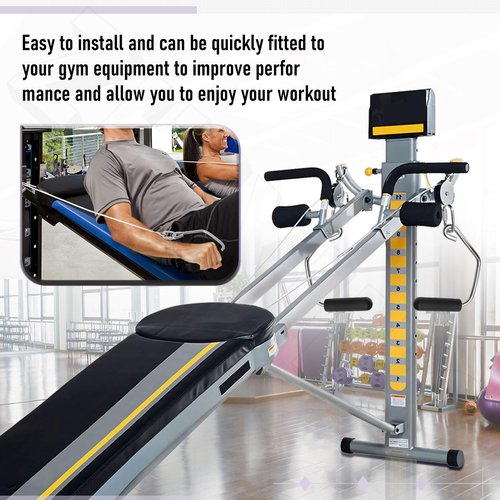 ZHIXING Open Ended Chrome Grip Handles for Tot-al Gym Home Workout Machines 2000, 2200, 2500, 3000, 3000XL, XL, XLS - Total Gym Accessories Compatible with Supra, Electra, FIT, Black