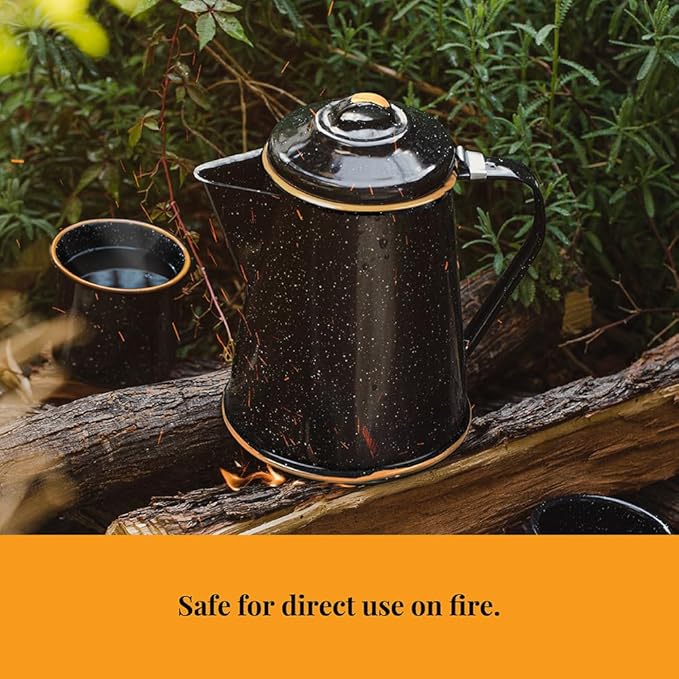 Granite Ware Coffee Boiler Set -Enameled Steel Coffee Boiler (3 pc)