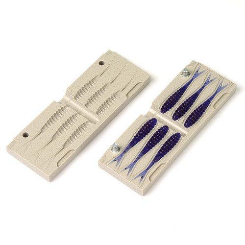 Soft Plastiс Mold Lure Making Injection Molds Fishing Lures Crappie Fluke 2.5''