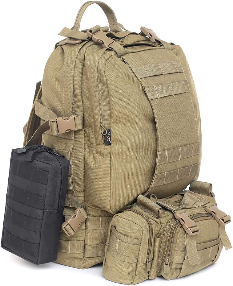 Tacticool 2 Pack Molle Pouches - Tactical Compact Water-Resistant EDC Pouch