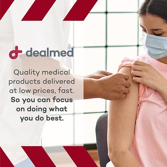 Dealmed Hydrocolloid Dressings–4” x 4” Standard Thickness Hydrocolloid Bandages, Wound Care Products for First Aid Kits, Box of 10 and Individually Packed