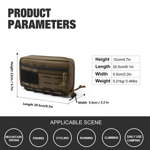 Mardingtop Molle Cordura Tactical Utility Pouch,Military Small Molle Pouch,EDC Tool Pouch Bag