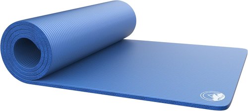 Foam Sleeping Pad - Lightweight 0.5-Inch Mat for Camping, Cots, Tents, Backpacking, and Yoga - Non-Slip and Waterproof with Handle by Wakeman (Black)