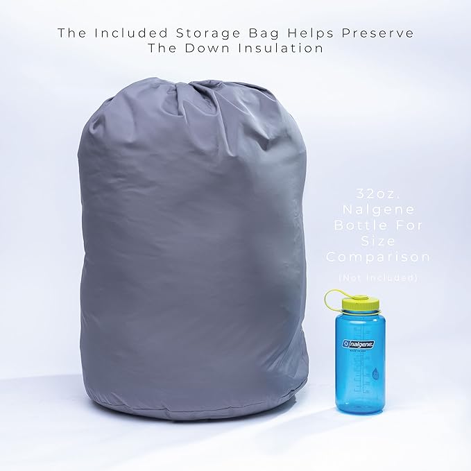 Summit Sleeping Bag 800+ Fill Power Starting Under 2lbs Ultralight Backpacking Mummy Down Sleeping Bag for Lightweight Hiking & Camping