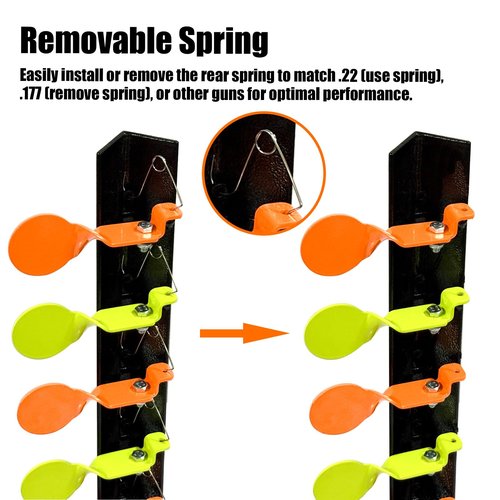 Highwild Airsoft BB Gun Dueling Tree Metal Swing Shooting Target - Rated for .22/.177 Caliber Shooting Practice