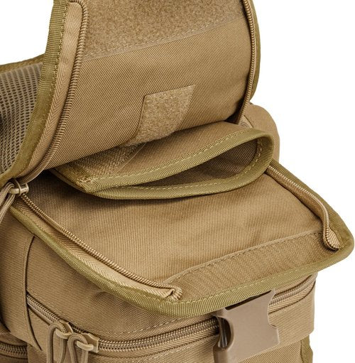G4Free Tactical EDC Sling Bag Pack with Adjustable Holder Sling Shoulder Assault Range Backpack(Black)