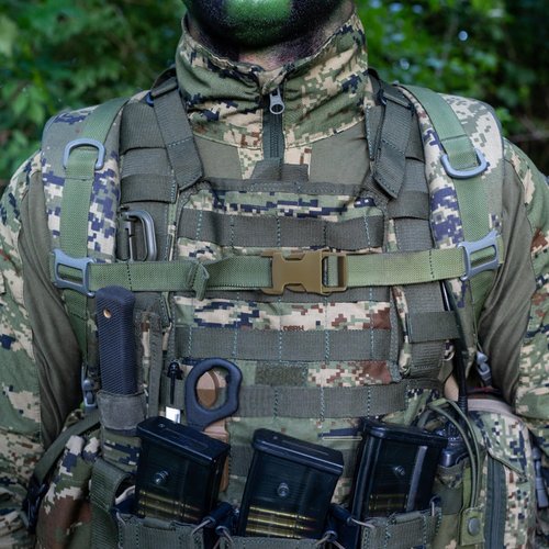 Qavctw 2x 1'' Buckle Quick Side Release Buckle for Tactical Vest Backpack Bag with 1in/2.5cm Webbing Straps