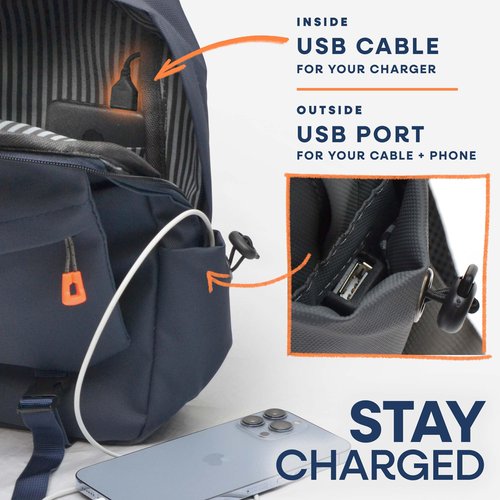 Nupouch Venture Sling Bag for Men and Women - 11.5x9.5x3.5 Light Grey Womens and Mens Crossbody Bag with Zippered Pockets