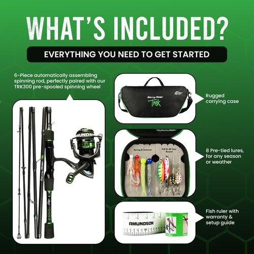 Amundson Savvy Rider Trek All-in-One Fishing Combo
