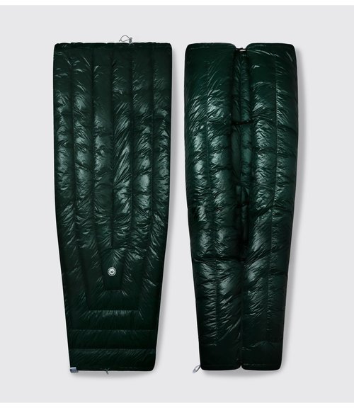 WIND HARD Tiny PRO Series 10D Lightweight 800FP Wearable Down Sleeping Bag Quilt for Backpacking Camping Adult Outdoor Travel Sleeping Bag (Green)