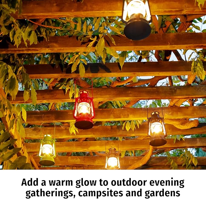 Outdoor Kerosene Fuel Lantern, German Made Weather Resistant Baby Special 276 Galvanized Hurricane Lamp for Camping or Patio, 10 Inches, Sparkling Iron Gray