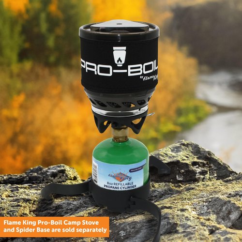 Flame King FK-0.5LB-2 (1/2LB) Refillable Empty Propane Cylinder Tank for Small Propane Lamps, Lanterns and Camp Stoves (2-pack)