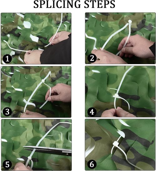 Camo Netting, Bulk Roll Camouflage Netting Woodland, Military Hunting Free Cutting for Hunting Blind Sunshade Shooting Theme Party Decoration