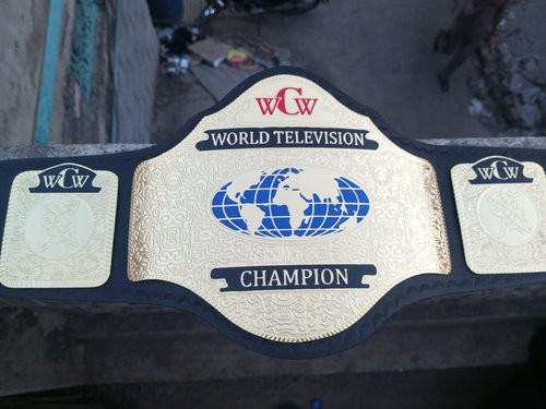 AA Tentaclus Nessa WCW World Television Championship Belt | WCW World Heavyweight Television Wrestling Replica Title Belt 2mm