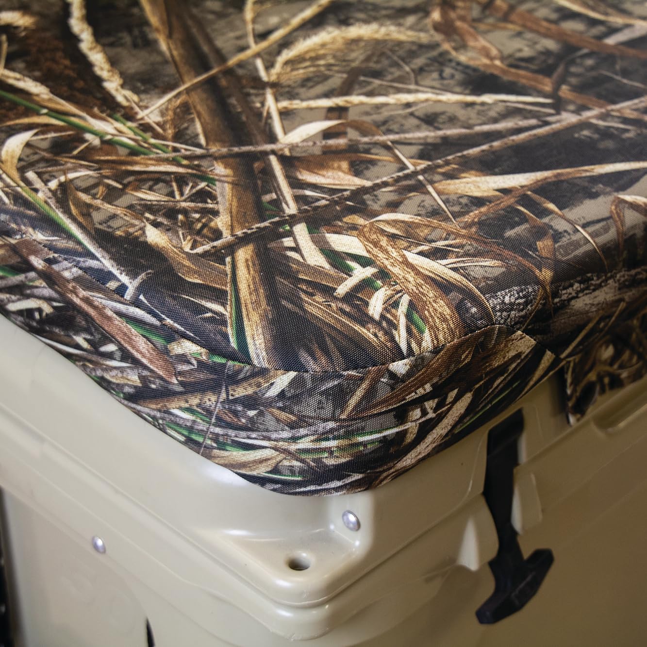 Wise Cooler Seat Cushion, 65-Quart, Mossy Oak Duck Blind Camouflage