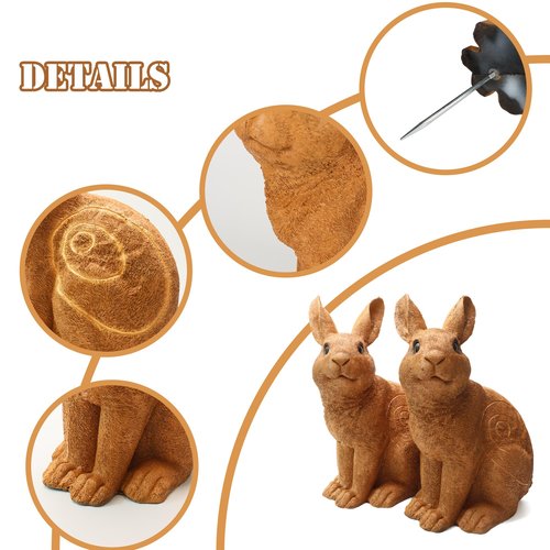 3D Archery Targets Rabbit Animal Shooter with Stakes for Hunting Practice Targeting