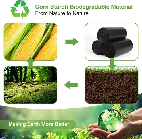 Portable Toilet Bags - LITFP 25 Count Biodegradable Toilet Waste Bags 8 Gallon Porta Potty, Thickened Compostable Camping for Portable Potty Bucket Toilet Camping Adults Car Travel