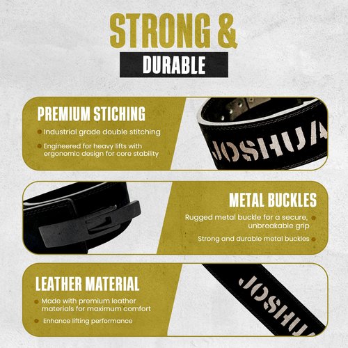 Hidden Wells Christian Lever Weight Lifting Belt (Medium), Black