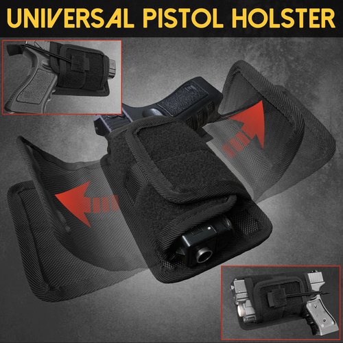 Dlaeey Concealed Carry Holster with Hook & Loop Backed for Backpack/Fanny/Vehicle, & Sports Chest Bag Lightweight Front Running Vest Pouch,Built-In Phone Holder & Extra Storage (Khaki)